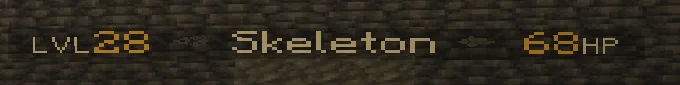 Targhetta: LVL28 Skeleton 68HP