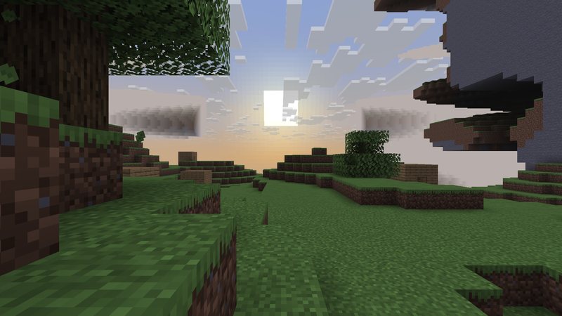 Level 4, The Far Lands: broken terrain at sunset