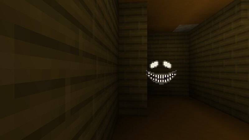 The Smiler, grinning from the dark end of a Level 0 corridor
