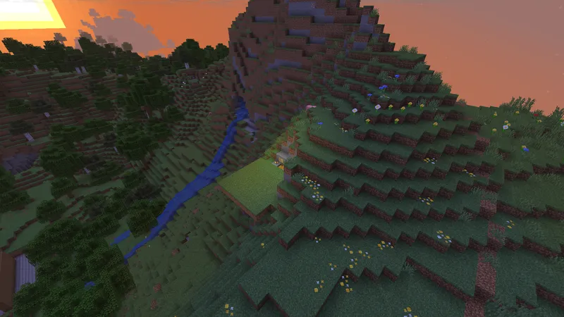 The emerald boundary of the sacred land rises around the altar