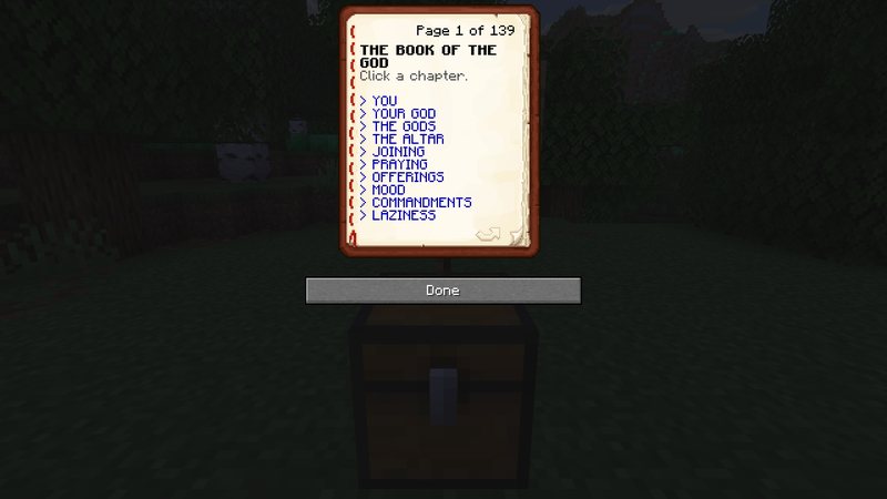 The Book of the God: 139 clickable pages of rules and commands