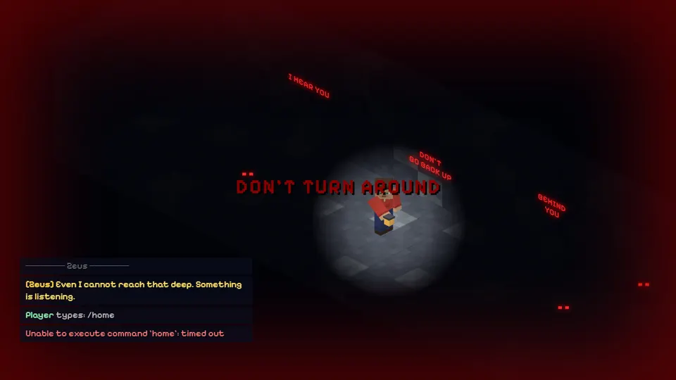 The Buried breaks through the wall and comes for the player
